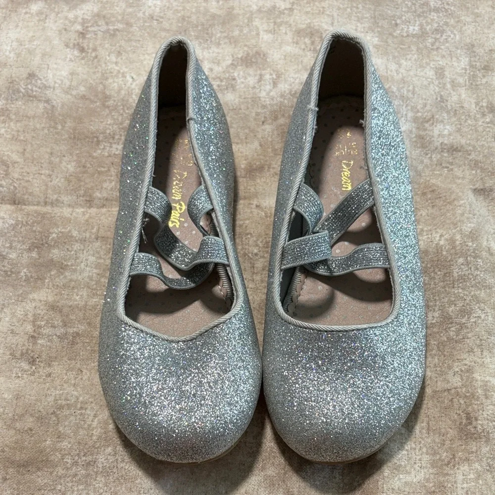 Dream Pairs Glittery Silver Kids Dress Shoes